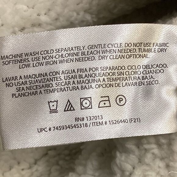 Orvis Sweater Gray 1/4 Zip Heavyweight Pullover Fleece Sherpa Lined Men Medium - Picture 4 of 9